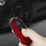 กรอบกุญแจ Carbon Fiber Benz รุ่นใหม่ปี 2022 สีแดง แท้