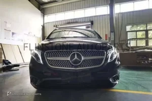 กระจังหน้า W447 V-Class ทรง Diamond สีเงิน-โครเมี่ยม