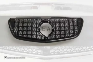 กระจังหน้า W447 V-Class ทรง GT สีดำ-โครเมี่ยม