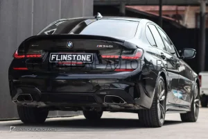 ดิฟฟิวเซอร์ BMW G20 ทรง M340i สีดำเงา พร้อมปลายท่อ