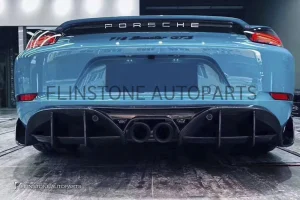 ดิฟฟิวเซอร์ Carbon fiber 718 Cayman Boxster ทรง Darwinpro