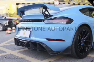 ดิฟฟิวเซอร์ Carbon fiber 718 Cayman Boxster ทรง Darwinpro