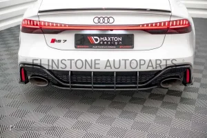 ดิฟฟิวเซอร์ Audi C8 Rs7 V.2 สีดำเงา ทรง Maxton