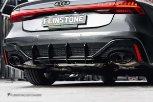 ดิฟฟิวเซอร์ Audi C8 Rs7 V.2 สีดำเงา ทรง Maxton
