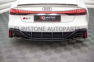 ดิฟฟิวเซอร์ Audi C8 Rs7 V.2 สีดำเงา ทรง Maxton