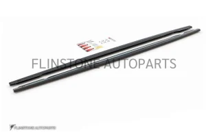 สเกิร์ตข้าง Audi C8 Rs7 V.2 สีดำเงา ทรง Maxton
