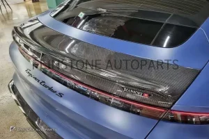 สปอยเลอร์ Forged Carbon Fiber Porsche Taycan ทรง Mansory