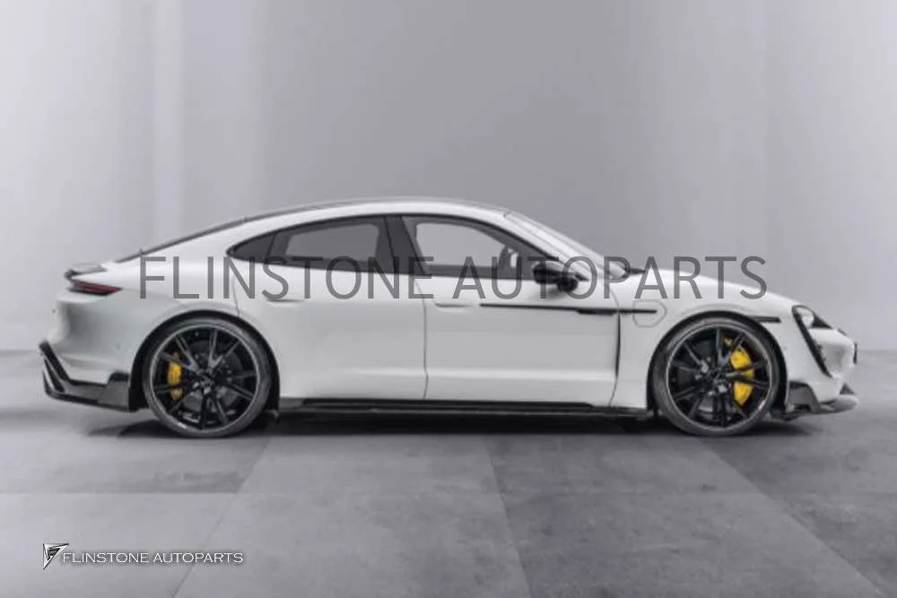 สเกิร์ตข้าง Forged Carbon Fiber Porsche Taycan ทรง Mansory