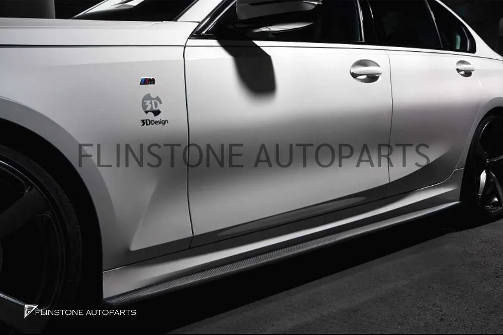 สเกิร์ตข้าง Carbon Fiber BMW G20 ทรง 3D Design