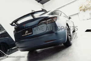 สปอยเลอร์ท้ายวิงสูง Carbon Fiber Tesla Model 3 ทรง FD Design