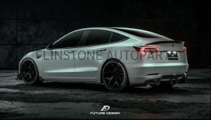 สเกิร์ตข้าง Carbon Fiber Tesla Model 3 ทรง FD Design