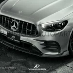 ลิ้นหน้า Carbon Fiber W213 E-Class Facelift ทรง FD Design