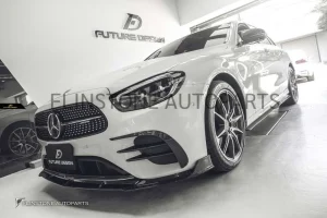 ลิ้นหน้า Carbon Fiber W213 E-Class Facelift ทรง FD Design