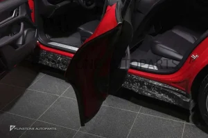 สเกิร์ตข้าง Forged Carbon Fiber Porsche Taycan ทรง OEM
