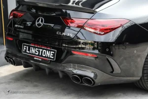 คิ้วโค้งช่องลมหลัง Carbon Fiber W118 CLA-Class ทรง CLA45 AMG