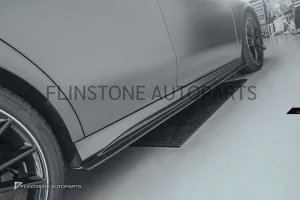 สเกิร์ตข้าง Carbon Fiber W118 CLA-Class ทรง FD Design
