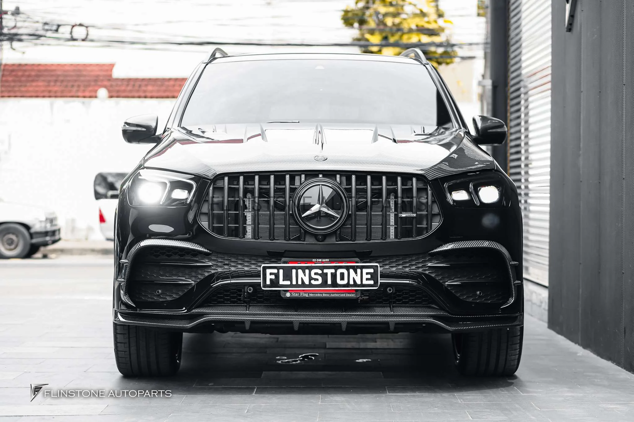 ลิ้นหน้า Carbon Fiber W167 GLE63 AMG ทรง Larte Design
