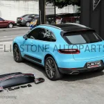 ฝาท้าย PORSCHE Macan พร้อมไฟท้าย LED สีดำ