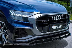 ลิ้นหน้า Carbon Fiber Audi SQ-Q8 ปี 2017 ทรง Karbel