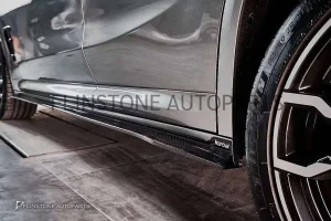 สเกิร์ตข้าง Carbon Fiber BMW X4M G02 ทรง Karbel