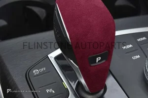 Gear Knob overlay type BMW G20 Series 3 Alcantara pink