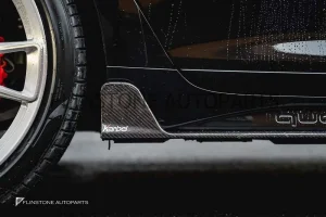 สเกิร์ตข้าง Carbon Fiber Audi A6 Allroad ปี 2020 ทรง Karbel