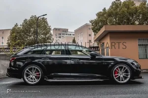 สเกิร์ตข้าง Carbon Fiber Audi A6 Allroad ปี 2020 ทรง Karbel