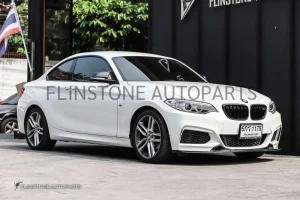 กระจังหน้า BMW F22/F23 เส้นคู่ สีดำเงา ขอบคาร์บอน