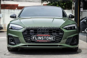 โลโก้ Audi ติดหน้ากระจังหน้า สีดำเงา ของแท้
