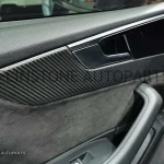 ชุดคอนโซลภายใน Carbon Fiber Audi A5 แบบด้าน