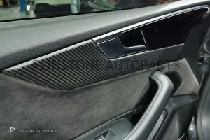 ชุดคอนโซลภายใน Carbon Fiber Audi A5 แบบด้าน