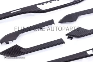 ชุดคอนโซลภายใน Carbon Fiber Audi A5 แบบเงา