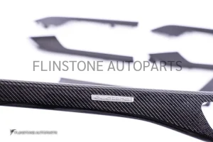 ชุดคอนโซลภายใน Carbon Fiber Audi A5 แบบเงา
