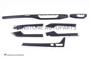 ชุดคอนโซลภายใน Carbon Fiber Audi A5 แบบเงา