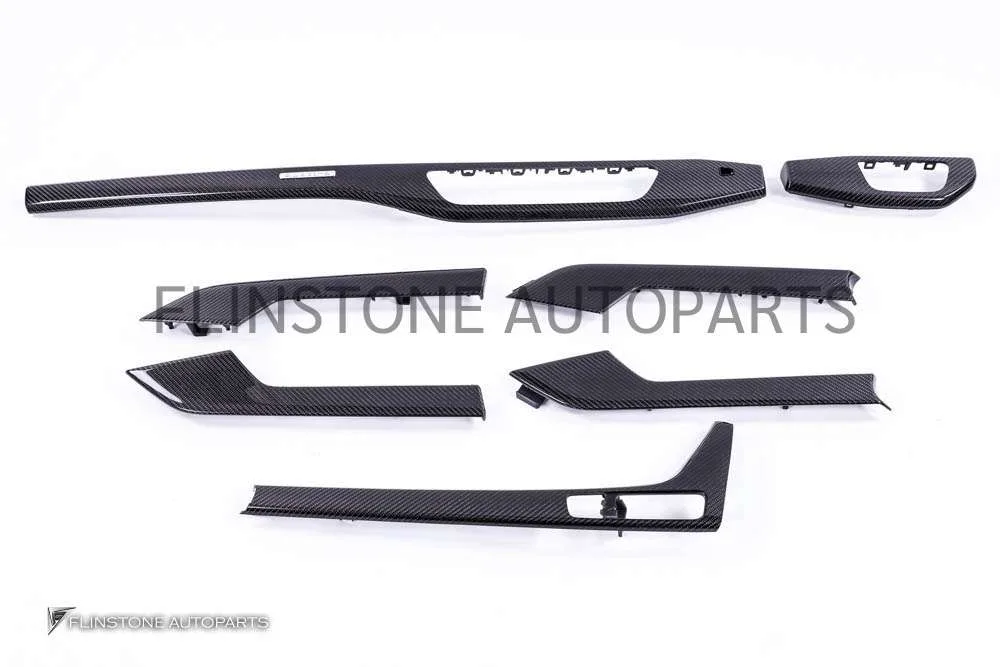 ชุดคอนโซลภายใน Carbon Fiber Audi A5 แบบเงา