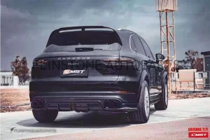 สปอยเลอร์ Carbon Fiber Porsche Cayenne ทรง CMST