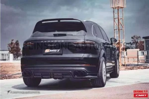 ดิฟฟิวเซอร์ Carbon Fiber Porsche Cayenne ทรง CMST