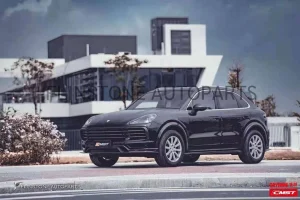 ลิ้นหน้า Carbon Fiber Porsche Cayenne ทรง CMST