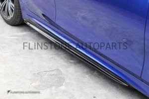 สเกิร์ตข้าง BMW G20 ทรง M performance สีดำเงา