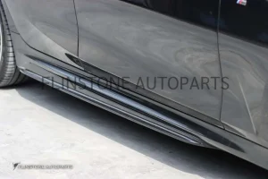 สเกิร์ตข้าง BMW G20 ทรง M performance สีดำเงา