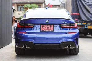 สปอยเลอร์ BMW G20 ทรง M performance สีดำเงา