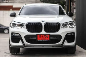 กระจังหน้า BMW G01 X3/G02 X4 เส้นคู่ สีดำเงา