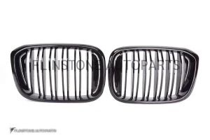 กระจังหน้า BMW G01 X3/G02 X4 เส้นคู่ สีดำเงา
