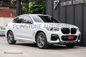 กระจังหน้า BMW G01 X3/G02 X4 เส้นคู่ สีดำเงา