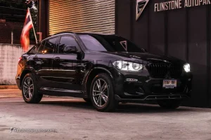 กระจังหน้า BMW G01 X3/G02 X4 เส้นเดี่ยว สีดำเงา