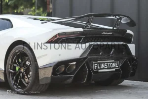 กันชนหลังพร้อมดิฟฟิวเซอร์ Forged Carbon Lamborghini Huracan LP610-4 ทรง Vorsteiner