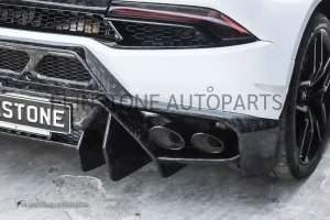 กันชนหลังพร้อมดิฟฟิวเซอร์ Forged Carbon Lamborghini Huracan LP610-4 ทรง Vorsteiner