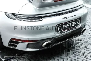 ดิฟฟิวเซอร์ Carbon Fiber Porsche 992 Carrera ทรงเดิมติดรถ  สำหรับ Sport Pack Design ของแท้