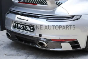 ดิฟฟิวเซอร์ Carbon Fiber Porsche 992 Carrera ทรงเดิมติดรถ  สำหรับ Sport Pack Design ของแท้