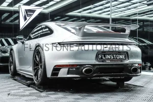 ดิฟฟิวเซอร์ Carbon Fiber Porsche 992 Carrera ทรงเดิมติดรถ  สำหรับ Sport Pack Design ของแท้